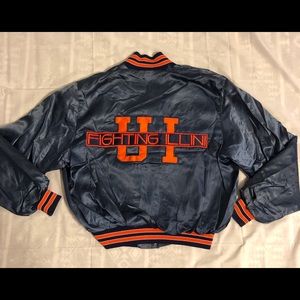 VINTAGE UNIVERSITY OF ILLINOIS ILLINI SATIN JACKET